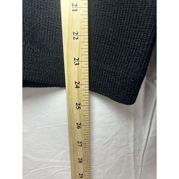 Wickbury Cardigan Sweater Black Wool Button Down Long Sleeve Vintage Sz M - Picture 8 of 11